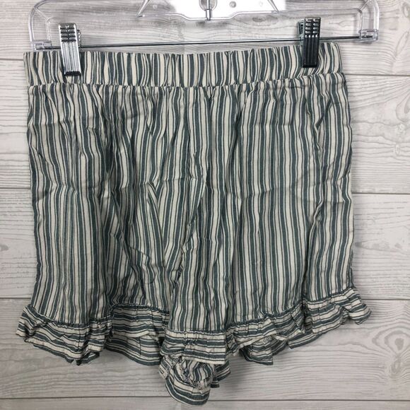 American Eagle Outfitters Pants - American Eagle Women's XS Striped Ruffle Runner Short Elastic Waist Casual